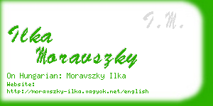 ilka moravszky business card